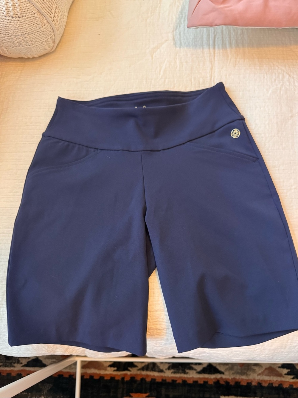 NWOT Lilly Pulitzer Luxletic Navy Bike Shorts